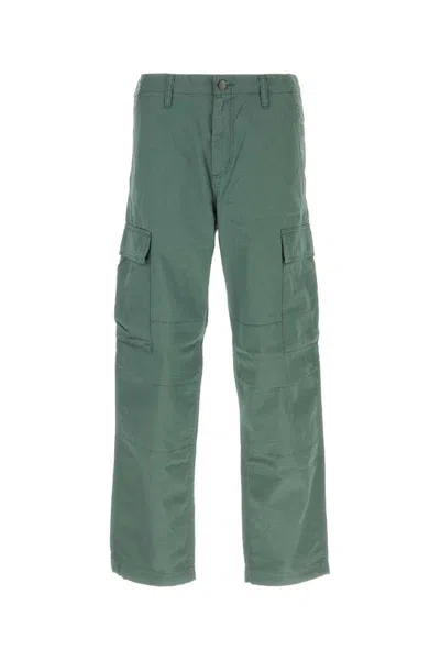 Carhartt Sage Green Cotton Regular Cargo Pant