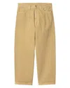 Carhartt Pants For Man I033749 1yh4j Bourbon Stone Dyed In Senape