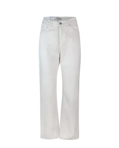 Carhartt Logo-patch Cotton Jeans In White