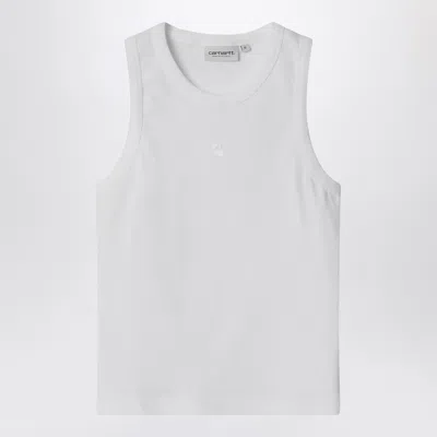 Carhartt White Cotton Sleeveless  T-shirt