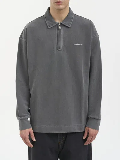 CARHARTT CARHARTT WIP PIQUESCRIPT HALF-ZIP SWEATSHIRT