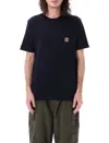 Carhartt Short Sleeves Pocket T-shirt In Blue 1