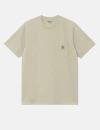 Carhartt T-shirt Nelson Fleur De Sel In Beige