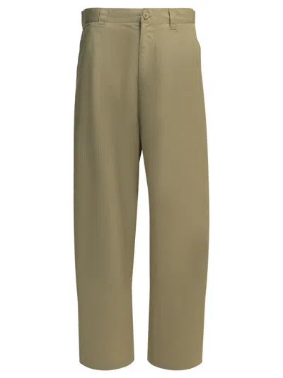 Carhartt Wip "postal Single Knee" Work Pants In Beige