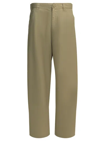 Carhartt Wip "postal Single Knee" Work Pants In Brown