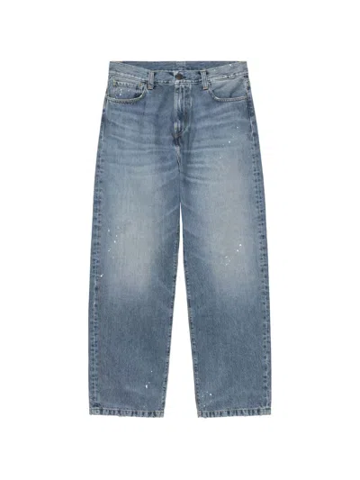Carhartt Wip Pre Denim Cotton Jeans In Blue