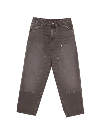 Carhartt Wip Pre Denim Cotton Jeans In Brown