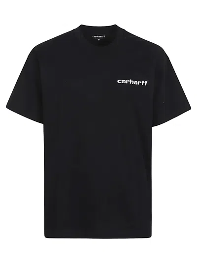 Carhartt Wip Pre Logo Cotton T Shirt In Black
