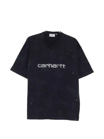 Carhartt Wip Pre Logo Cotton T Shirt In Blue
