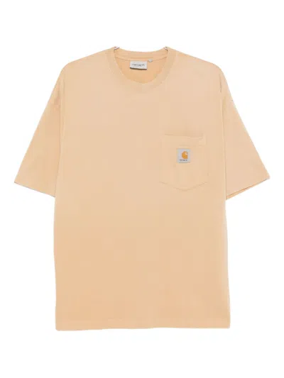 Carhartt Wip Pre Logo Cotton T Shirt In Neutral