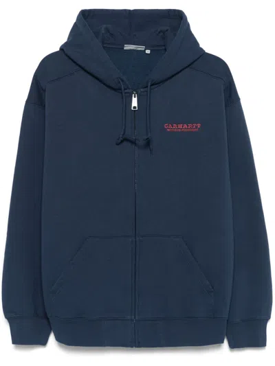 Carhartt Wip Pre Logo Cotton Zipped Hoodie
