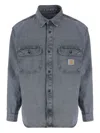 Carhartt Wip Pre Tigan Denim Cotton Shirt In Blue