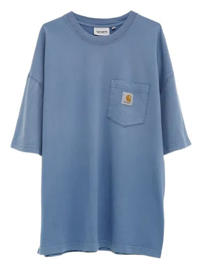 Carhartt Wip Pre Men's T-shirts And Polos Clear Blue