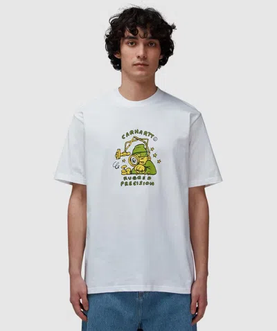 Carhartt Wip Precision Work T-shirt In White