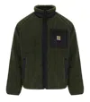 Carhartt Stylish Short Fleece Jacket Pockets In Green
