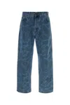 Carhartt Denim Duck Landon Trousers Five Pocket Design In Blue