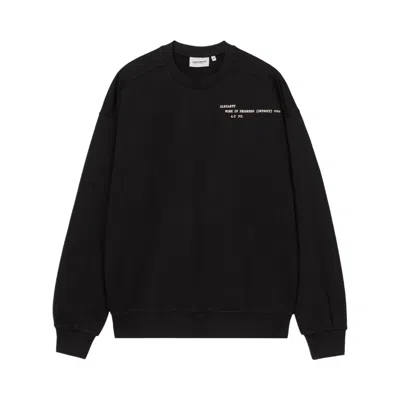Pre-owned Carhartt Wip Punched Sweatshirt 'black' | Men's Size Xl