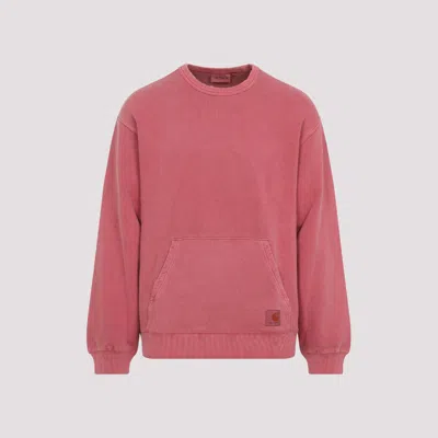 Carhartt Wip Red Torion Cotton Sweatshirt In Pink
