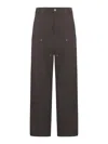 Carhartt Double Knee Straight-leg Trousers In Brown