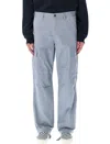 Carhartt Light Blue Cargo Pants In Silver