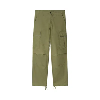 Pre-owned Carhartt Wip Regular Cargo Pants 'capulet Rinsed' | Green | Men's Size 32