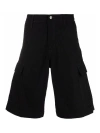 Carhartt Cargo Shorts With Back And Side Pockets In Black