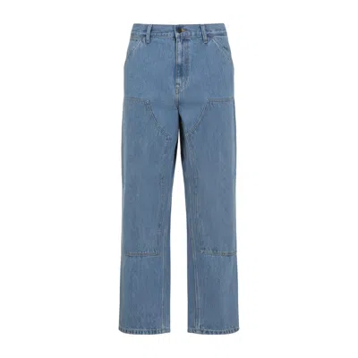 Carhartt Wip Relaxed-fit Light Blue Trousers