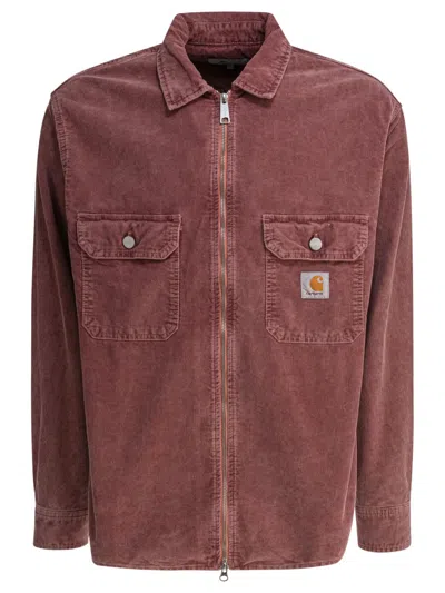 Carhartt Reynold Denim Overshirt In Pink