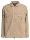 Carhartt Whitsome Overshirt Puffer Jackets Beige In Brown