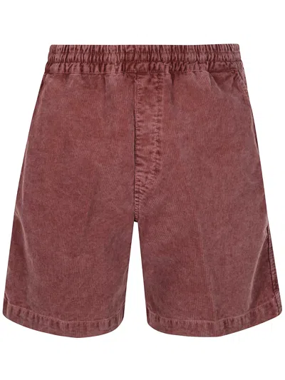 Carhartt Wip Reynold Shorts In Burgundy
