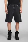Carhartt Single-knee Bermuda Shorts In Black