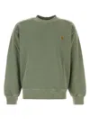 Carhartt Wip Sage Green Cotton Nelson Sweat