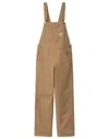 Carhartt Straight Fit Overall Adjustable Straps In Brown