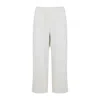 Carhartt Wide Leg Cropped Trousers Pockets In White