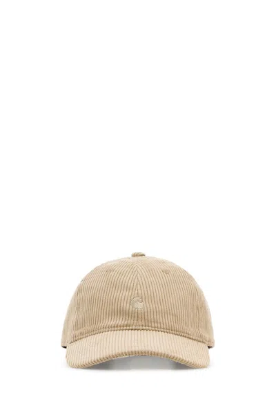 Carhartt Wip Sand Corduroy Harlem Cap In Brown
