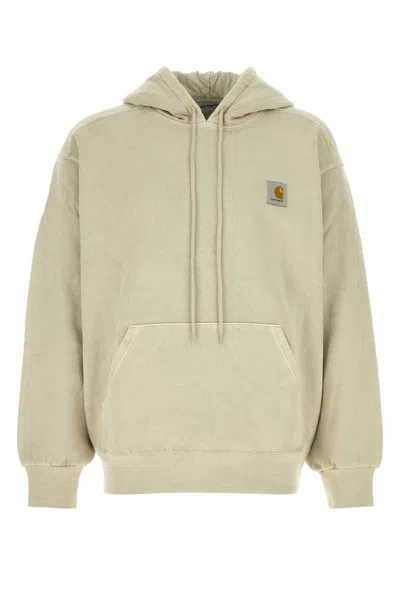 Carhartt Wip Sand Cotton Hooded Vista Sweatshirt In Neutral