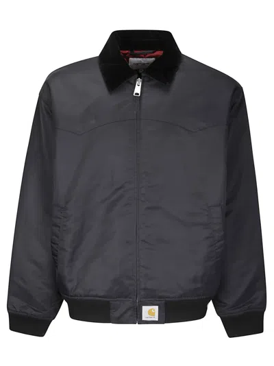 Carhartt Wip Santa Fe Alumni Jacket In Black