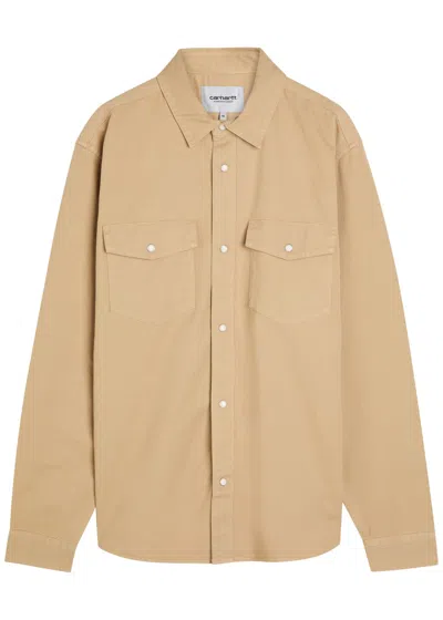 Carhartt Wip Santa Fe Shirt Cotton Overshirt In Neutral