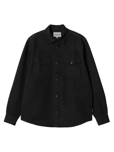 Carhartt Wip Santa Fe Western Shirt In Black