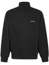 Carhartt Wip Script Mockneck Sweat Clothing In Black