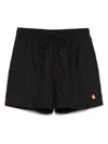 Carhartt Work In Progress Chase Swim Trunks In Black
