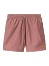 Carhartt Work In Progress Chase Swim Trunks In Pink