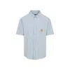 Carhartt Short Sleeves Toland Shirt In Blue