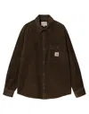 Carhartt Rhodes Long-sleeve Corduroy Shirt In Brown