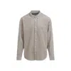 Carhartt Madison Corduroy Long-sleeved Shirt In Gray