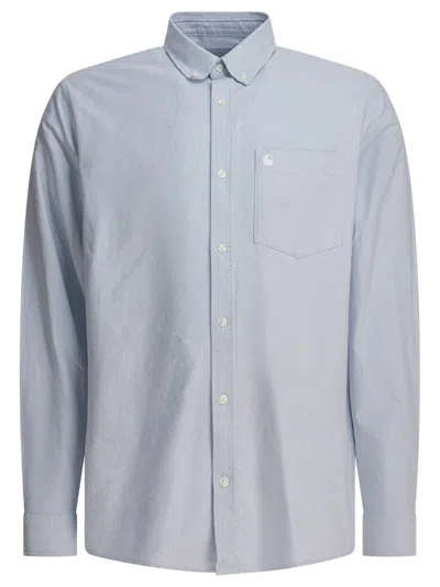 Carhartt Wip Shirt "l/s C-logo" In Blue