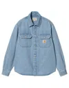 Carhartt Harvey Shirt With Long Sleeves And Pointed Collar In Bleach