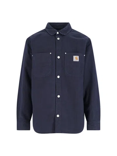 Carhartt Walter Shirt In Blue