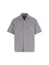 Carhartt Short Sleeve Shirt Chest Pocket In Gray