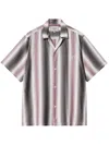 Carhartt Short Sleeves Striped Pattern Shirt In Grey